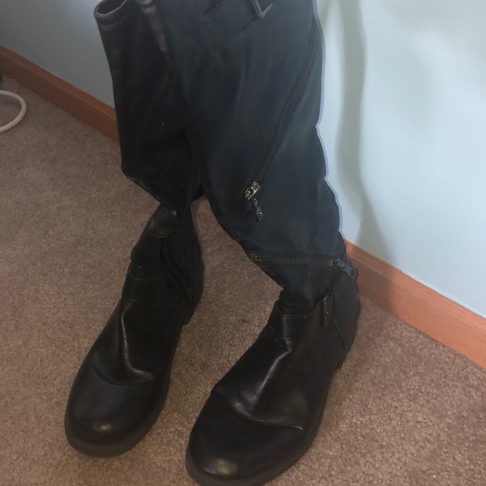 Black Mossimo Suede Fashion Boots